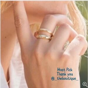 Loren Stewart x Curator Gold Deux open Band ring size 7